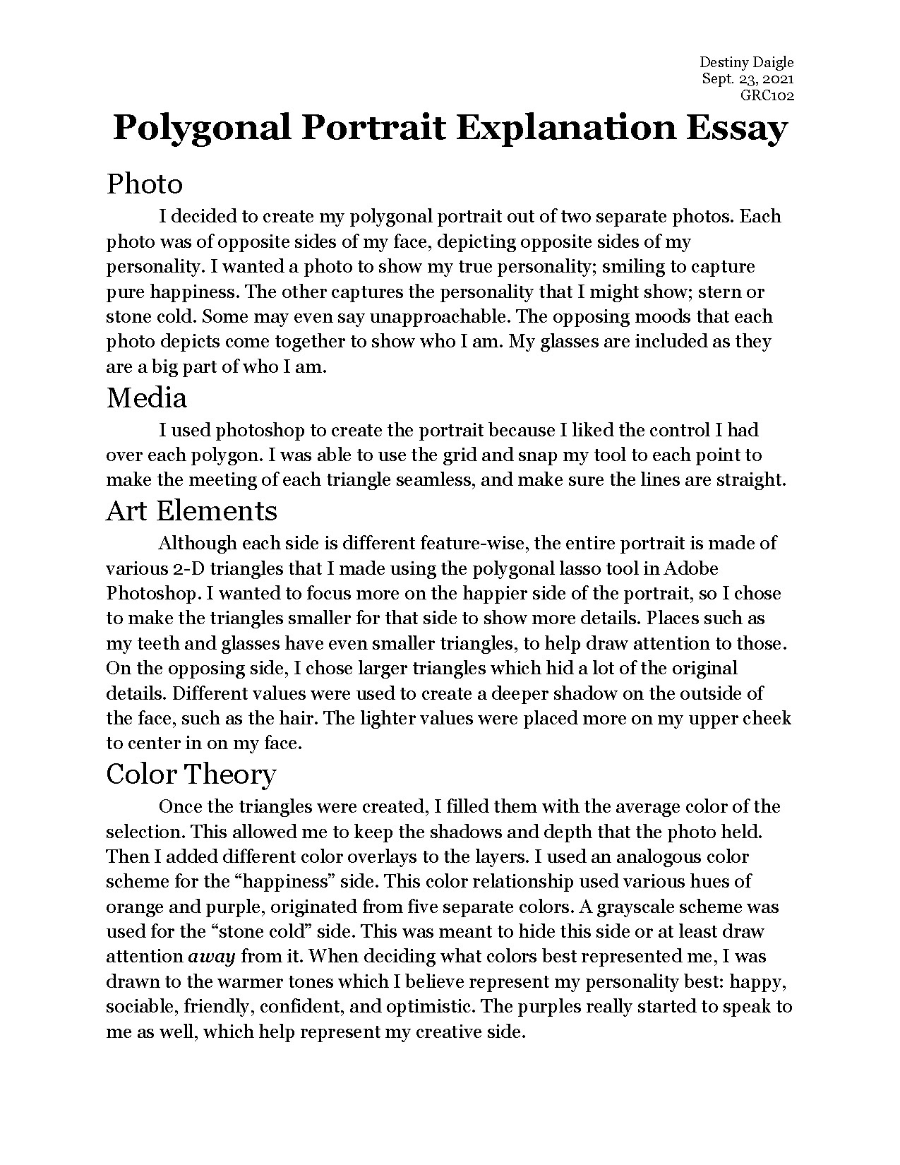 Explanation Essay | #1