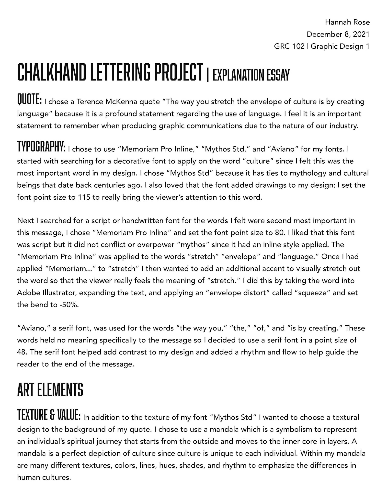 Explanation Essay | #1